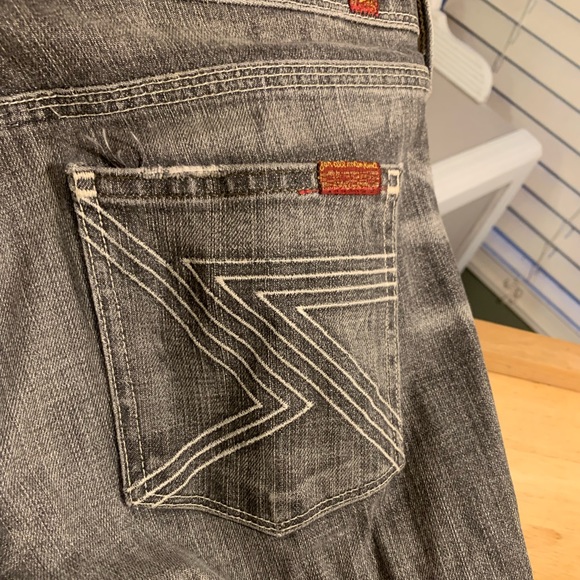 7 for All Mankind jeans Z pocket jeans HTF sz 28 x30-31” - Picture 2 of 8